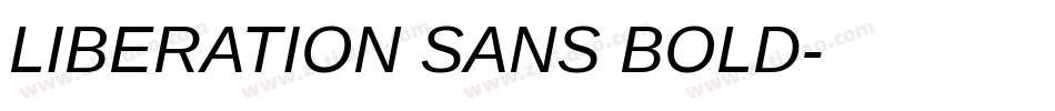 LIBERATION SANS BOLD字体转换